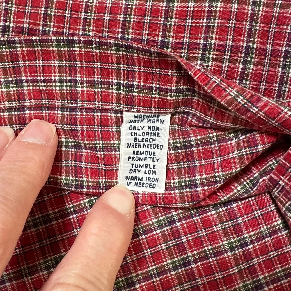 Ralph Lauren Mens Classic Fit Shirt Sz L Plaid‎ Button Down Long Sleeve Preppy